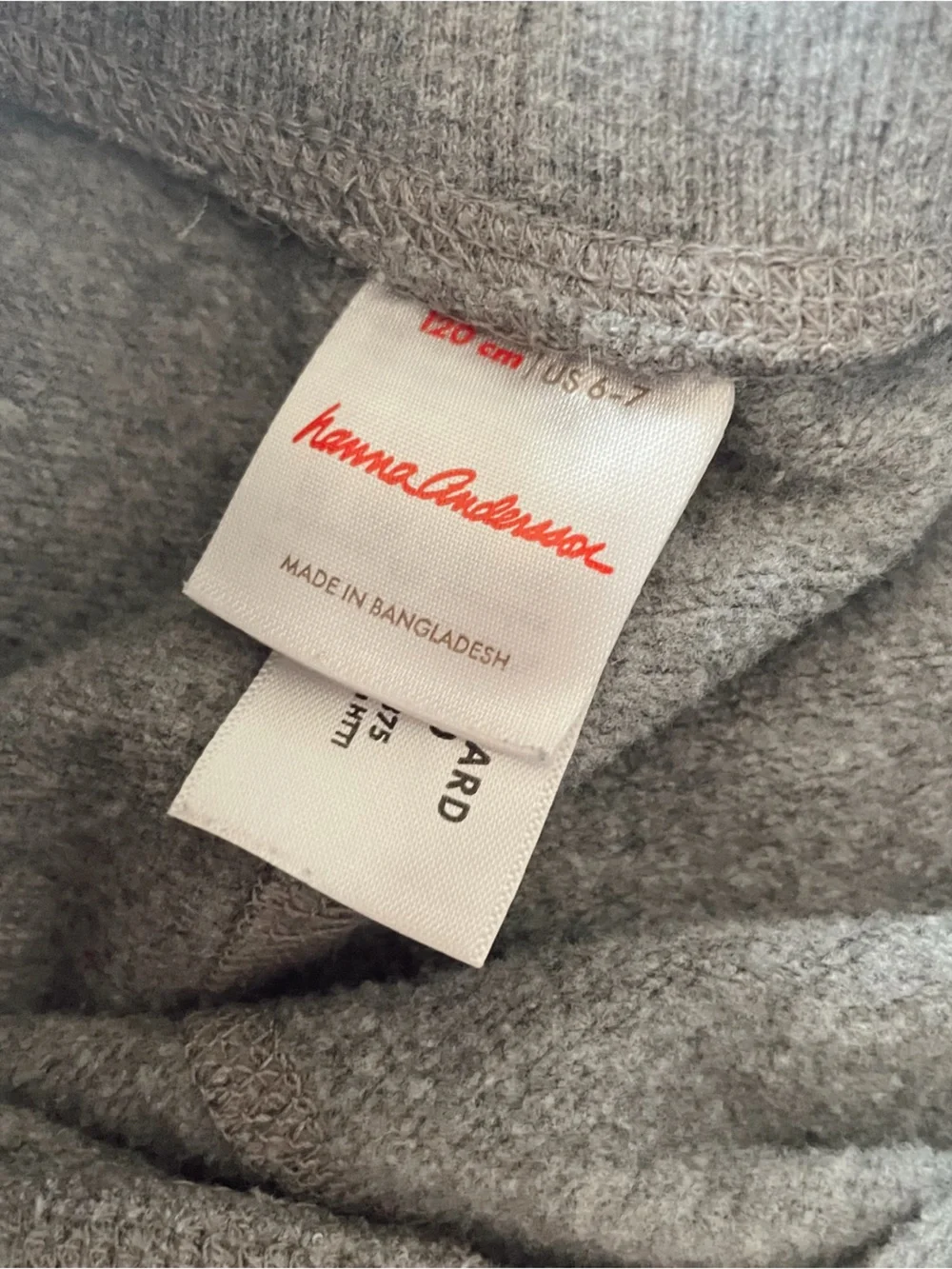 HANNA ANDERSSON Track Suit Sweat Suit Sweatshirt Sweat Pants Gray Matching